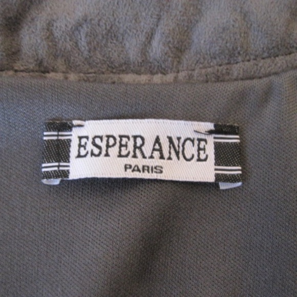 ESPERANCE Paris Faux Suede Studded Cropped Jacket - Picture 4 of 6